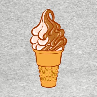 Soft Serve Twist Ice Cream Cone T-Shirt